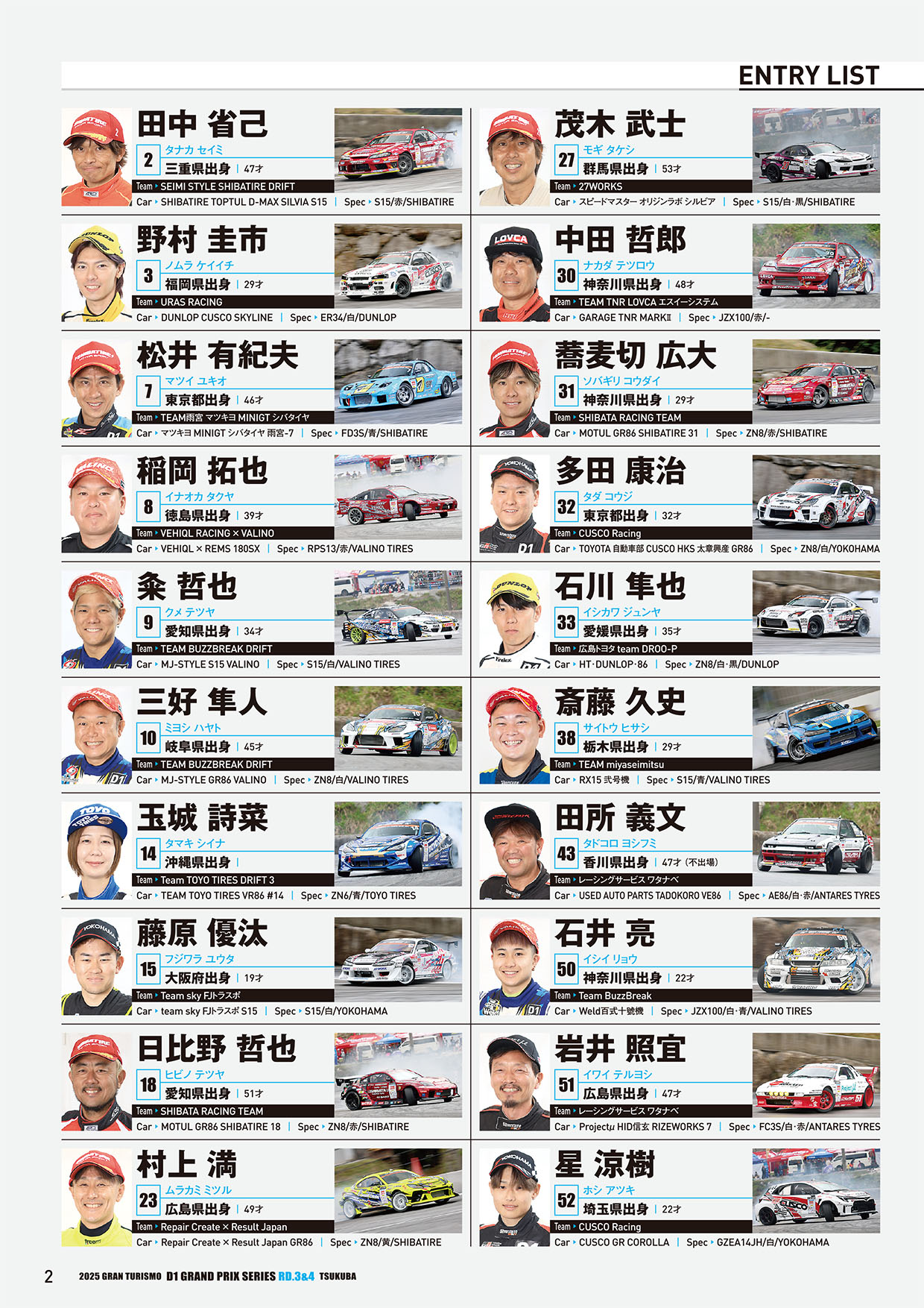 TSUKUBA DRIFT プログラム – D1 OFFICIAL WEBSITE